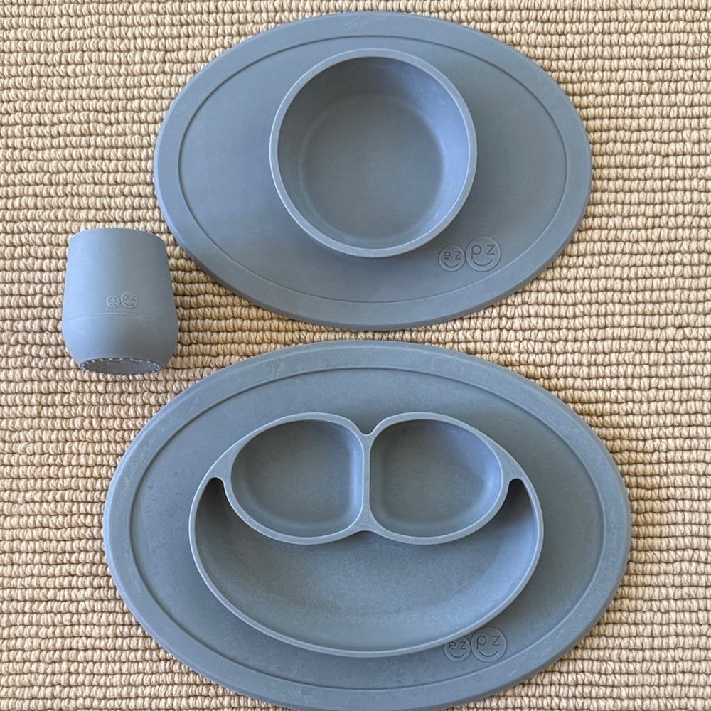 EZPZ Gray Silicone Baby Feeding accessories